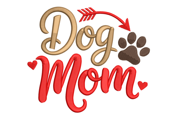 Dog Mom Heart Arrow Paw Embroidery Review