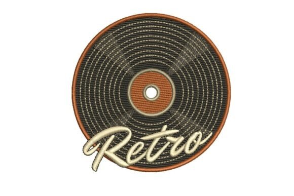 Retro Vinyl Record Embroidery Review for Apparel