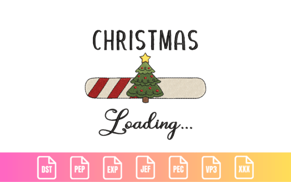 Review: Christmas Loading Embroidery Design