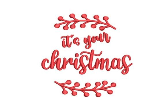 Review: Festive It’s Your Christmas Red Typography