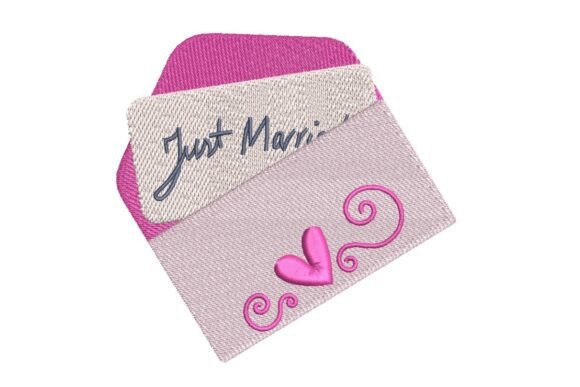 Review: Just Married Envelope Embroidery Design