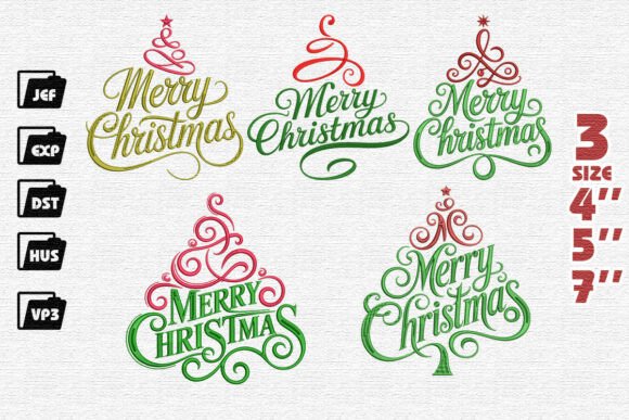 Review: Merry Christmas Tree Embroidery Bundle