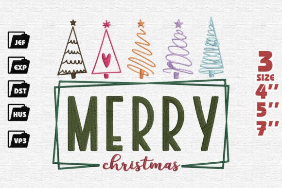 Review: Modern Framed Merry Christmas Design