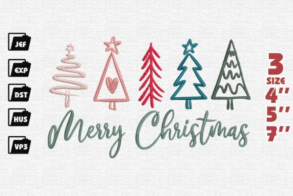 Review: Whimsical Doodle Trees Christmas Design