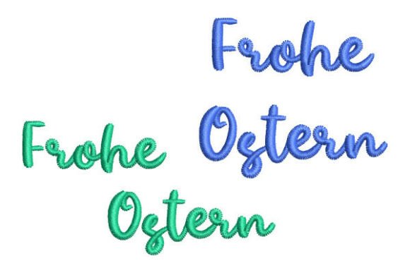 Reviewing Frohe Ostern German Lettering for Boutique Apparel